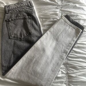 REVICE Two Tone Straight Leg Jeans